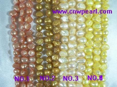 cute nugget freshwater pearl strands on sale